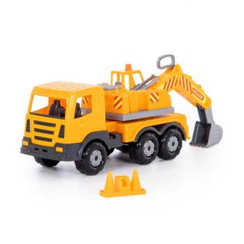 Полесье. Авто "Престиж" экскаватор в сетке арт.71187 /2