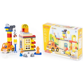 Полесье. Конструктор "Макси" "Строительная фирма" 66 эл. (в коробке) арт.77615 /3