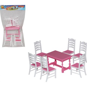 Полесье. Набор мебели для кукол №6 арт.54395 (7 элем.) в пак.