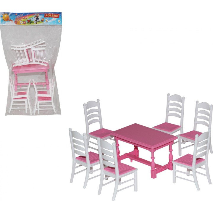 Полесье. Набор мебели для кукол №6 арт.54395 (7 элем.) в пак.