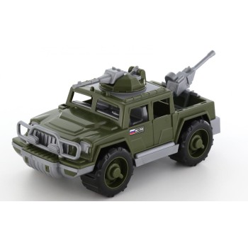 Полесье. Авто "Защитник" пикап военный с 2-мя пулемётами арт.63946 /6