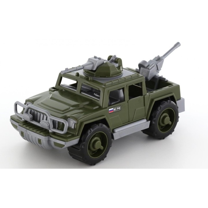 Полесье. Авто "Защитник" пикап военный с 2-мя пулемётами арт.63946 /6