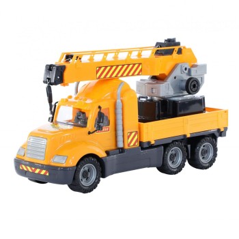 Полесье. Авто "Майк" кран с поворотной платформой (в сеточке) арт.55613 /2