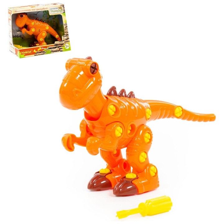 Полесье. Конструктор-динозавр "Тираннозавр" (40 элементов) (в коробке) арт.77158 /10