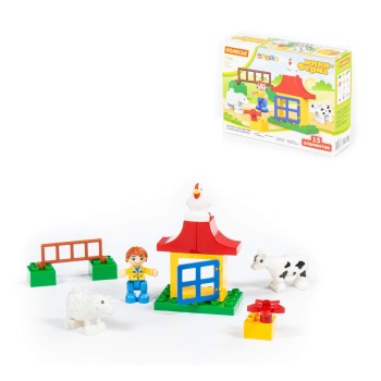 Полесье. Конструктор "Макси" "Мини-Ферма" 15 эл. (в коробке) арт./77660 10