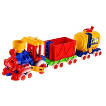 Паровозик Ромашка с 2 вагонами С-119 (Детский сад)/4