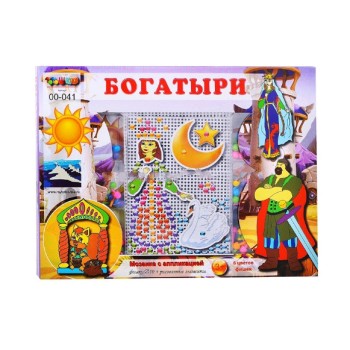 00-041 Мозаика серии "В гостях у сказки" (тонкие чемоданчики) Богатыри