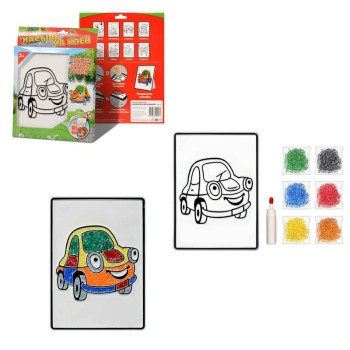 Татой.Набор для творчества "Насыпь на клей. Машинка" тип 5 арт.1113