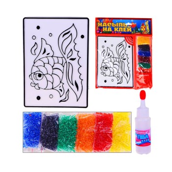 Татой.Набор для творчества "Насыпь на клей. Рыбка" тип 7 арт.1115