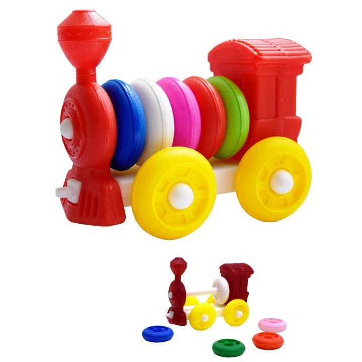 Кострома. Конструктор-каталка "Паровозик" арт.К-004 (пластик) арт.К-004