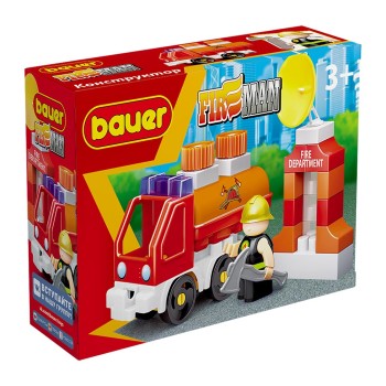 Bauer.738 Конструктор "Fireman" набор пожарная машина с цистерной