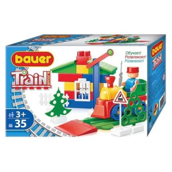 Bauer.326 Конструктор "Железная дорога" 35 дет. (в коробке) /28