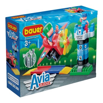 Bauer.746 Конструктор "Avia" набор самолет, взлетная полоса и КДП