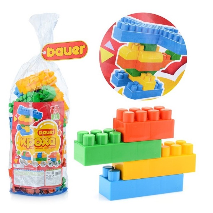 Bauer.832 Конструктор "Кроха" №3 82 дет.