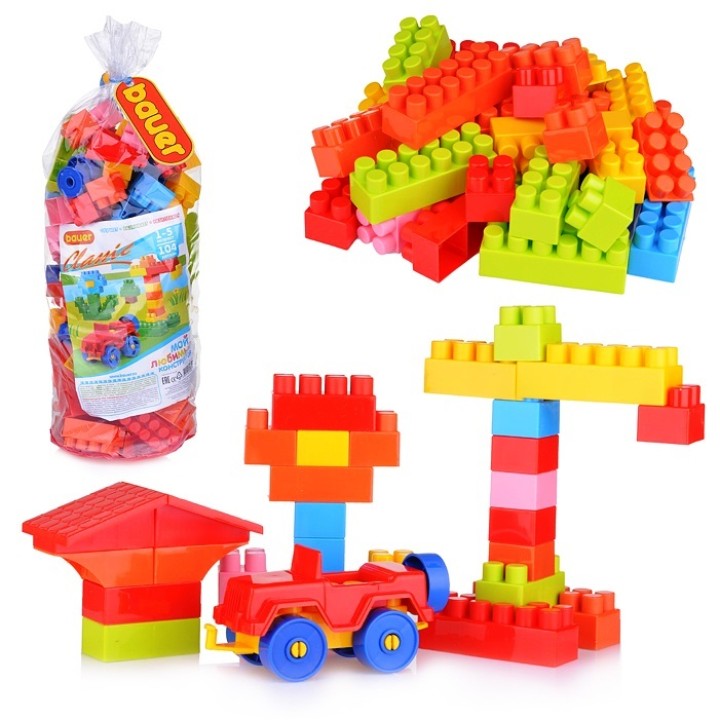 Bauer.614 Конструктор Classic "Мой любимый конструктор" 104 эл. (1+)