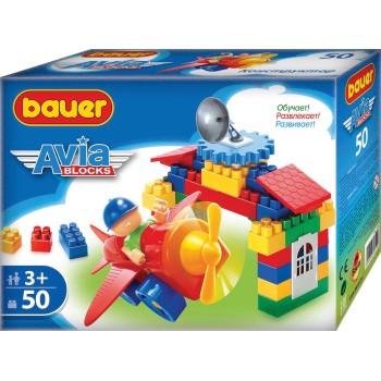 Bauer.319 Конструктор "Авиа" 50 дет. (в коробке) /45