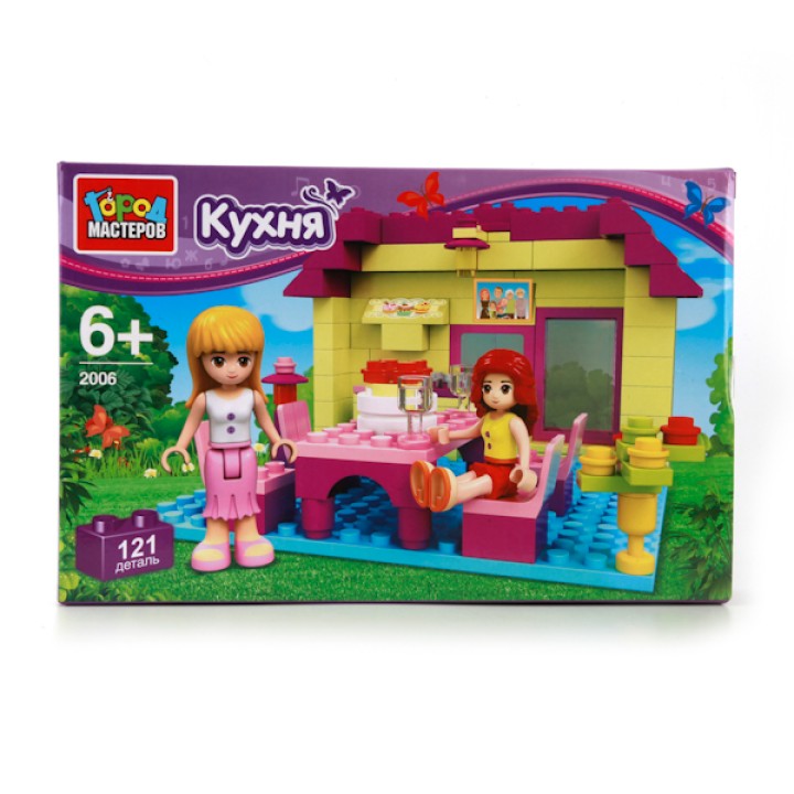 Город мастеров. Конструктор арт.2006-R "Кухня" 121 дет.