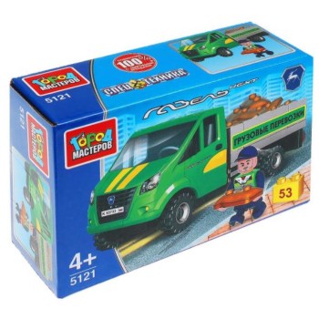 Город мастеров. Конструктор арт.5121-R "Газель бортовая" 53 дет.