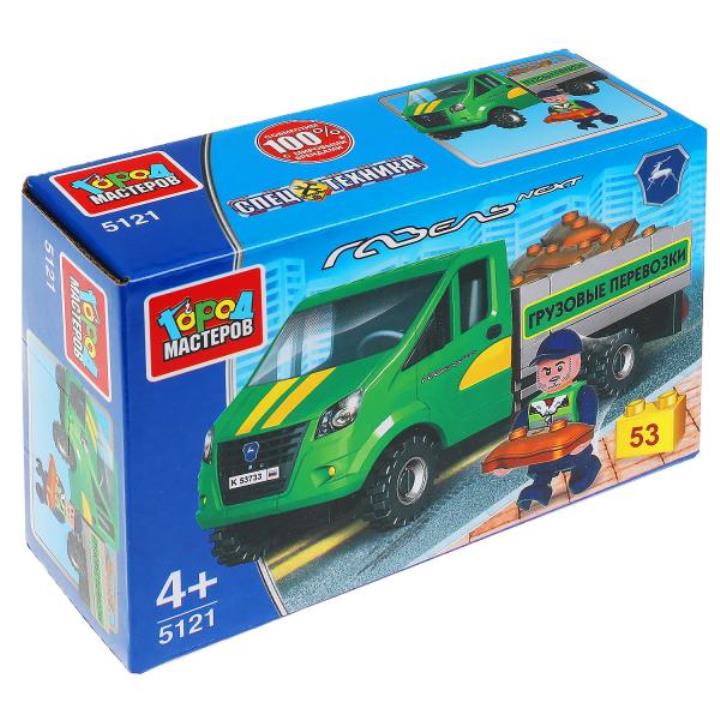 Город мастеров. Конструктор арт.5121-R "Газель бортовая" 53 дет.