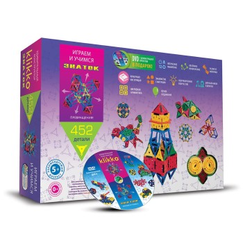 Удивительный конструктор Знаток "Klikko" 452 детали + DVD /6