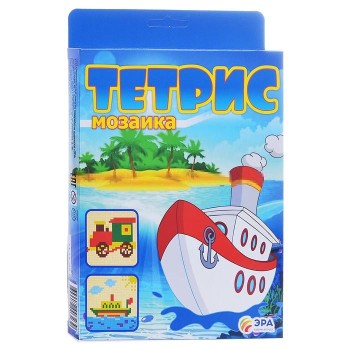 Эра. Тетрис-мозаика "Кораблик и паровоз" арт.C-377