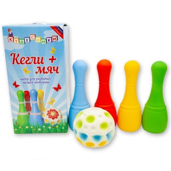 Воронеж.Набор для развития мелкой моторики "Кегли" в коробке арт.СИ-776 /4 *