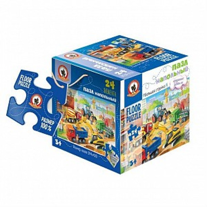 Напольный пазл "Стройка" арт.02502 (Стиль)