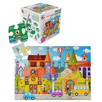 Умные пазлы. Геометрические фигуры (Стиль) арт.2520