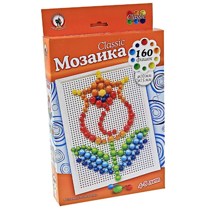 Мозаика арт.03972 "Classic" 160 эл. д.10 + д.15 "Тюльпан" арт.03959 (Стиль)