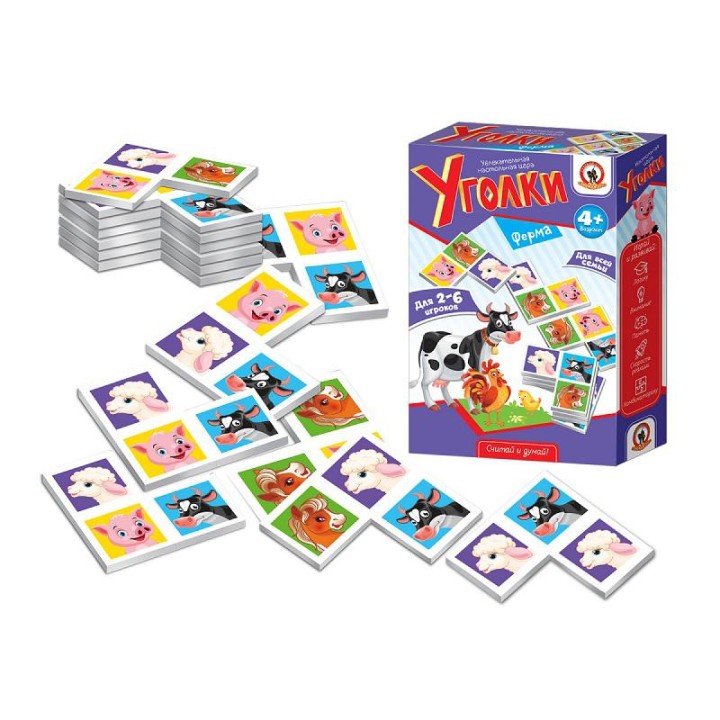 Наст. игра Уголки "Ферма" (Стиль) арт.2039