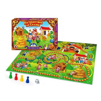 Наст. игра "Путешествие по сказке "Три поросенка" арт.3040 (Стиль)