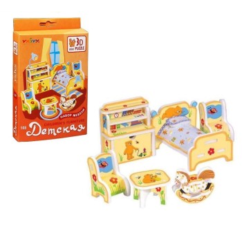 УмБум108 "Детская мебель" 3D-mini puzzle /50