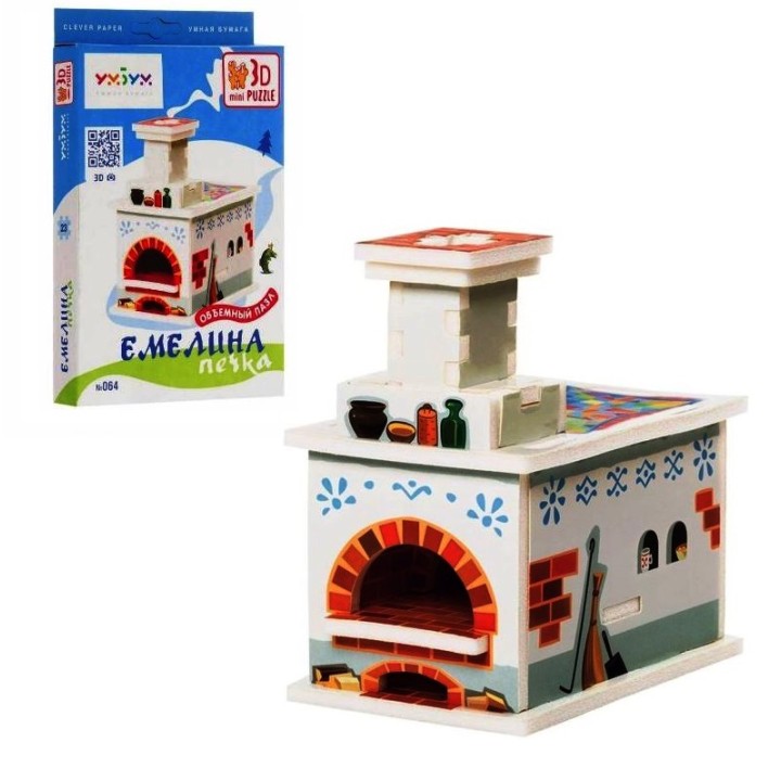 УмБум064 "Емелина печка. 3D-mini puzzle" /50