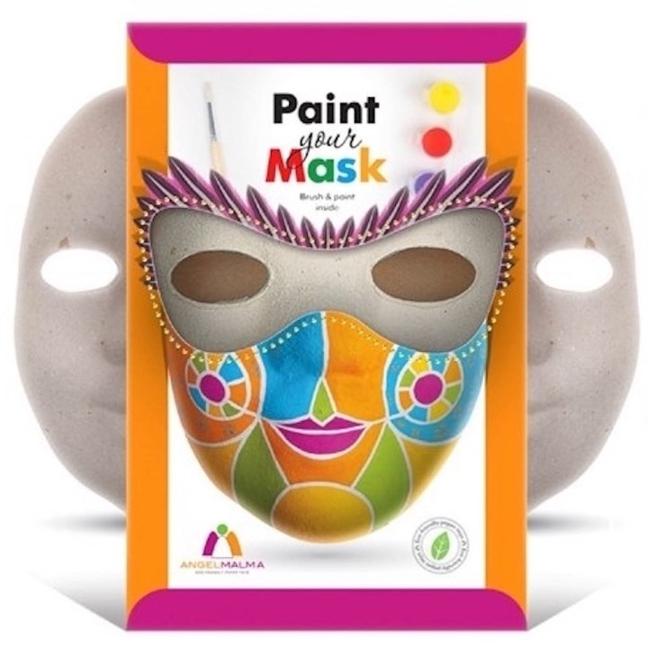 500001-9 Маска под роспись лица, в кор. в асс-те. (18,5х22х5см.)