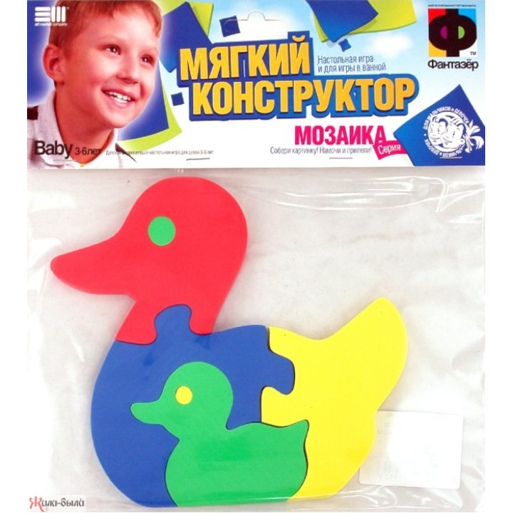 123061 Мягкий конструктор-мозаика "Мама и малыш"