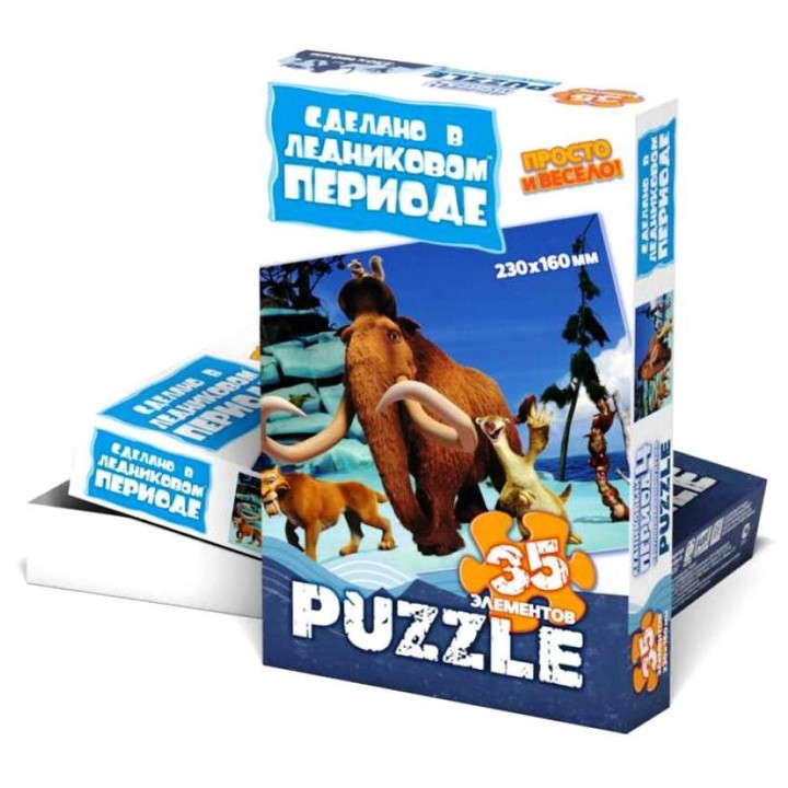400201-400210 Пазлы 35 эл. "Ледниковый период 4", в кор. (9x6,5x2,5см.)