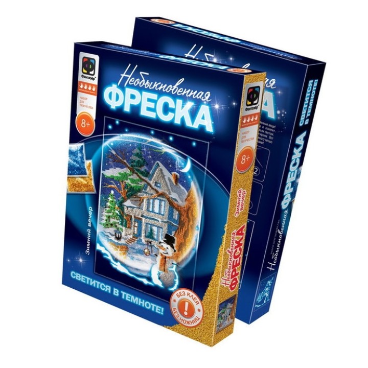 430054 Необыкновенная фреска "Зимний вечер" /14