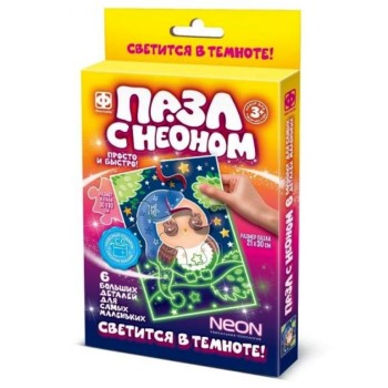 349020 Пазл с неоном "Совенок"