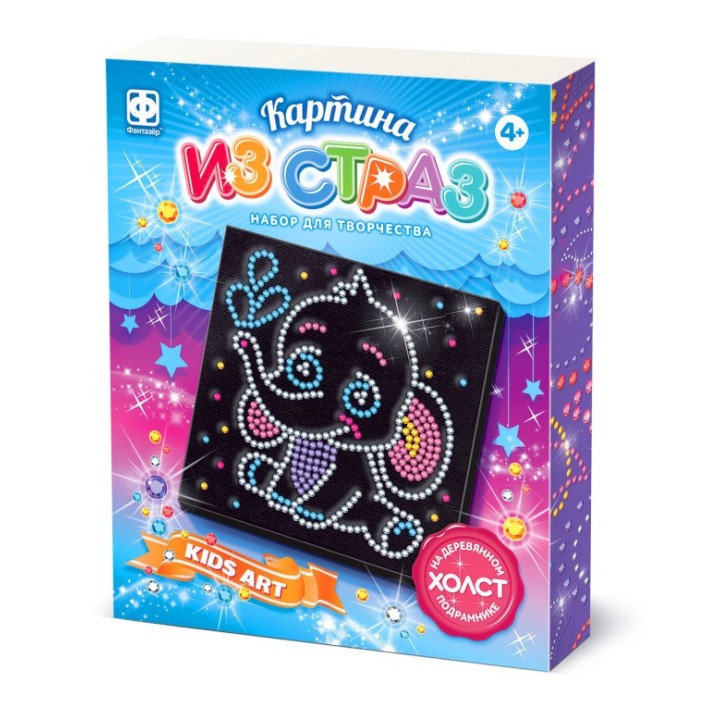 257315 Картина из страз "Слоненок"