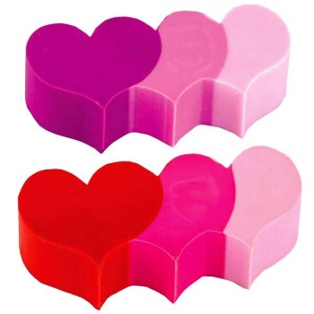 Центрум. 80556 Ластик из синтет.каучука "Сердце", цвета ассорт.