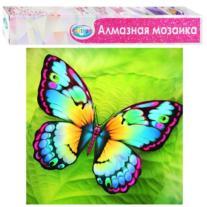 Центрум. Алмазная мозаика 40х50 см арт.87138 "Бабочка" без подрамника, частичная выкладка