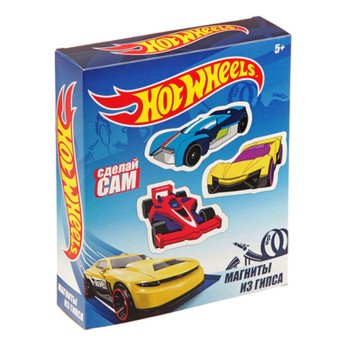 Центрум. Hot Wheels 88557 Магниты из гипса (гипс, краски, кисть, пласт.форма, магнитная лента)