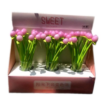 Центрум. 84910 Ручка гелевая "Пион" 0,5 мм, цвет чернил черный, меняют цвет