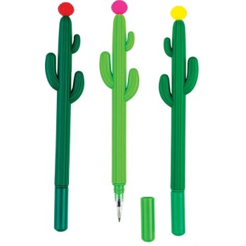 Центрум. 80709 Ручка шариковая "Кактус" синие чернила, 0.7мм, цвета ассорт.