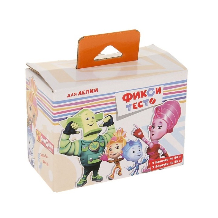 *Центрум. Фиксики 86438 Набор теста для лепки 4 цв. 2-50гр., 2-25гр.