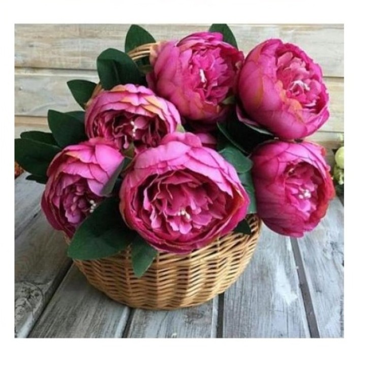 Центрум. Алмазная мозаика 40х50 см арт.87148 "Пионы" без подрамника, частичная выкладка