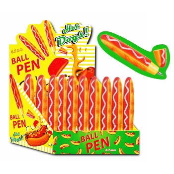 Центрум. 88909 Ручка шариковая "Хот дог" на магните, синие чернила, 0,7мм