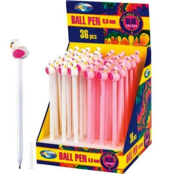 Центрум. 80342 Ручка шариковая "Лебедь" синие чернила, 0.7мм, цвета асс.