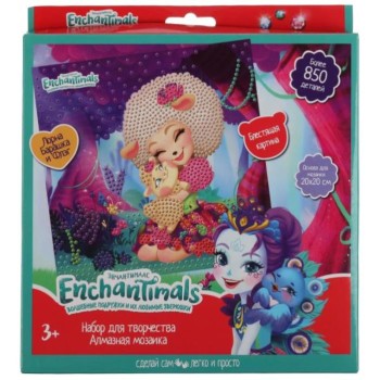 MultiArt. Алмазная мозаика "Enchantimals" 20х20 см арт.AM013-ENC
