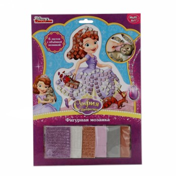 MultiArt. Набор для творчества "Фигурная мозаика со стразами.София Прекрасная" арт.MSA-EP200-SF